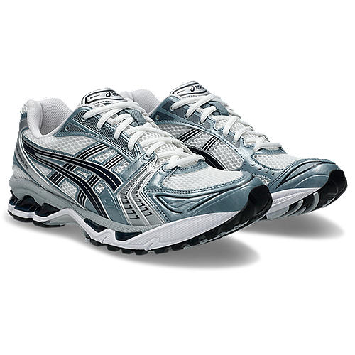靴 GEL-KAYANO 14 WHITE/FJORD GREY 27.5 ASICS GEL-KAYANO 14 - WHITE | FJORD GREY – ES2