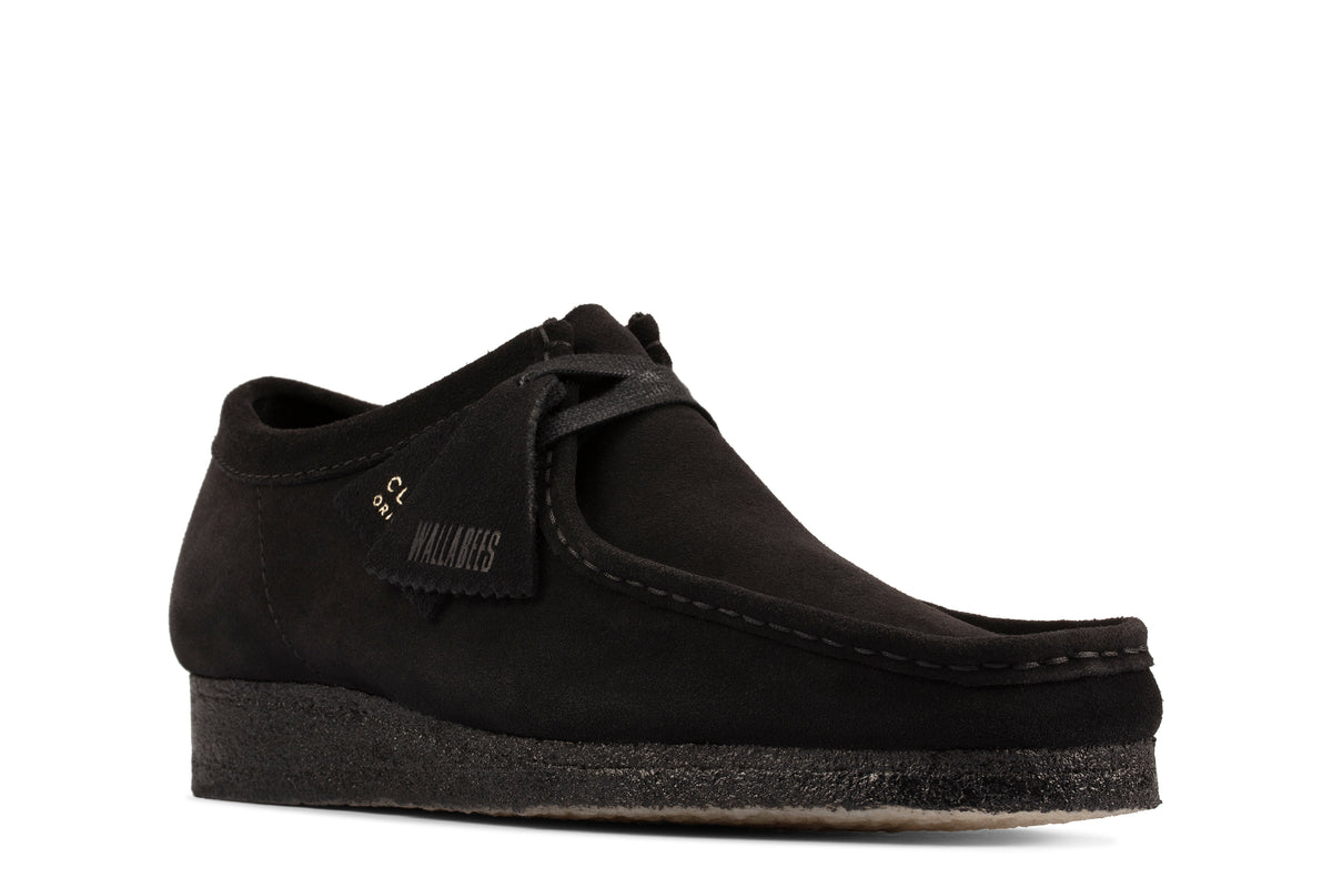 CLARKS ORIGINALS WALLABEE - BLACK SUEDE – ES2