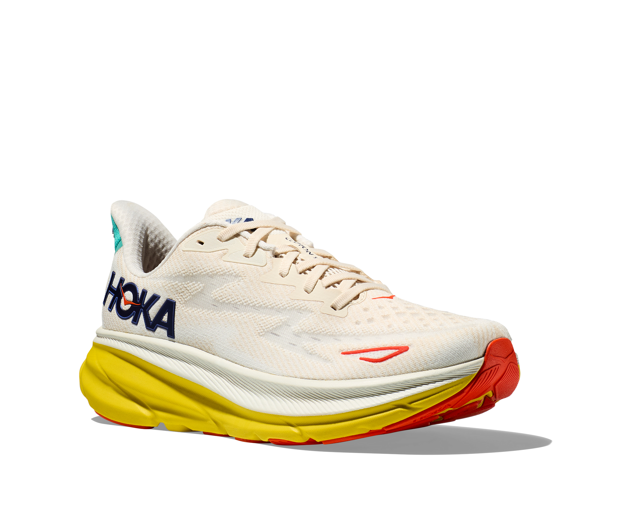 NEW WOMEN'S HOKA ONE ONE CLIFTON 9 Eggnog Passion Fruit Running Athletic  Shoes