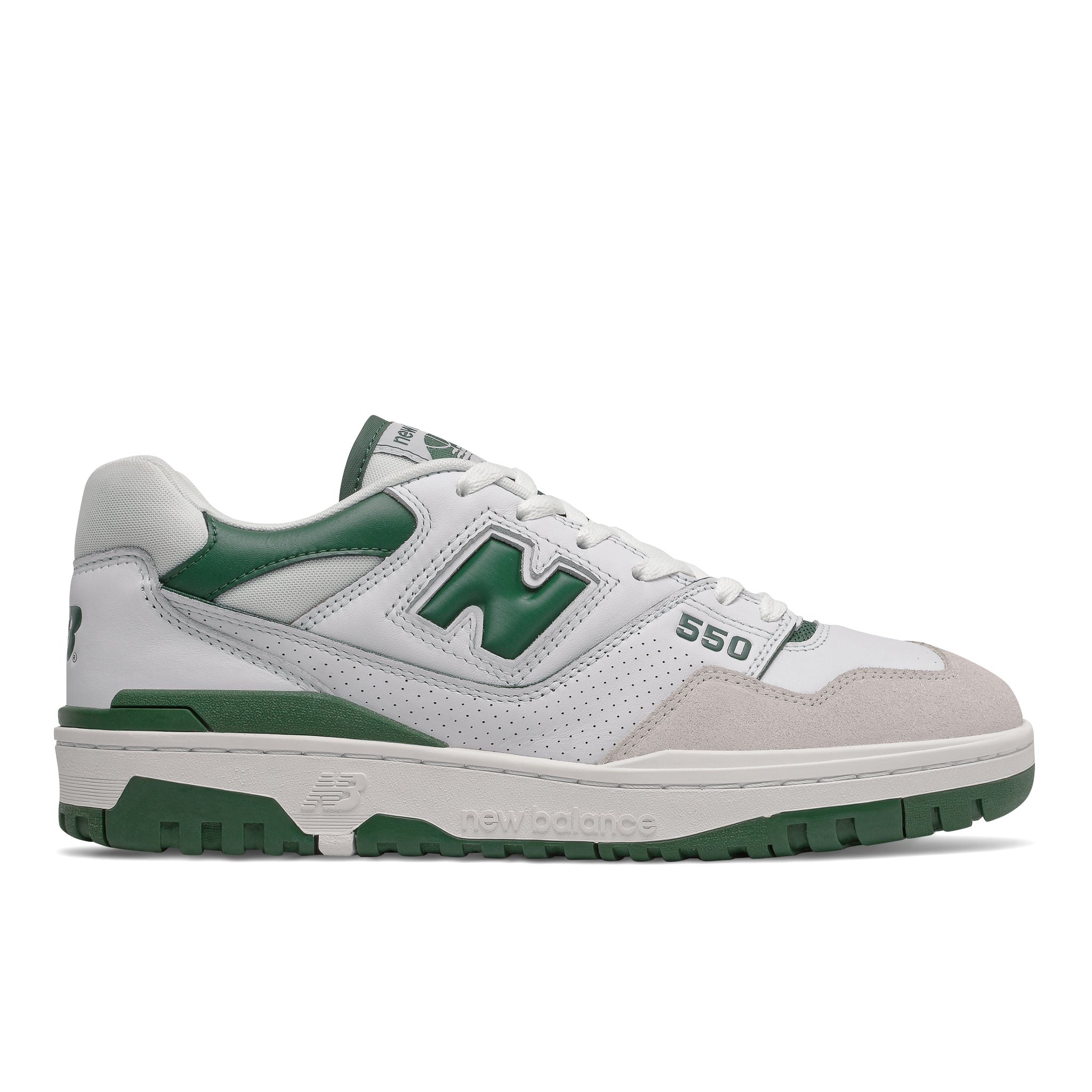 NEW BALANCE BB550WT1 - WHITE / TEAM FOREST GREEN – ES2