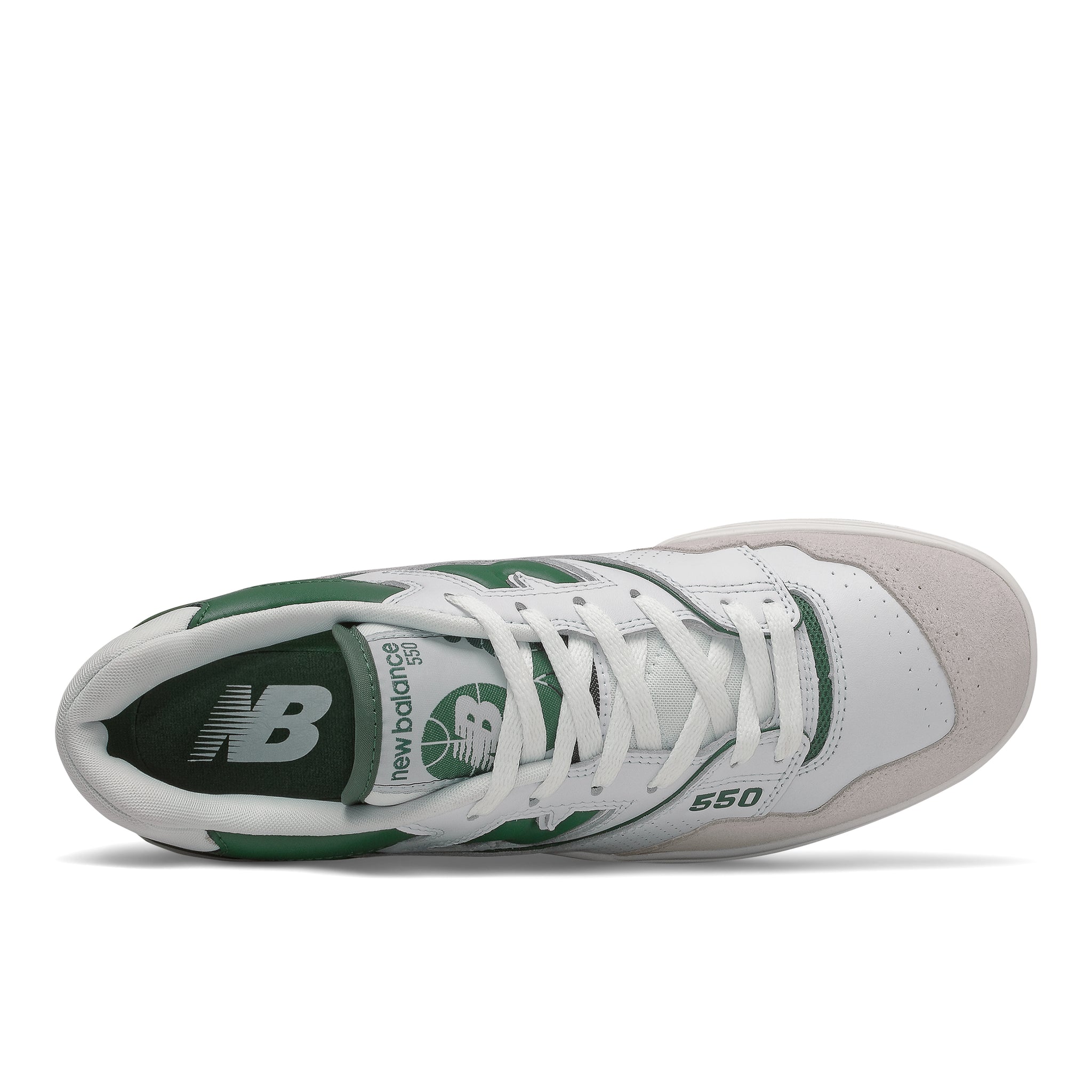 NEW BALANCE BB550WT1 - WHITE / TEAM FOREST GREEN – ES2